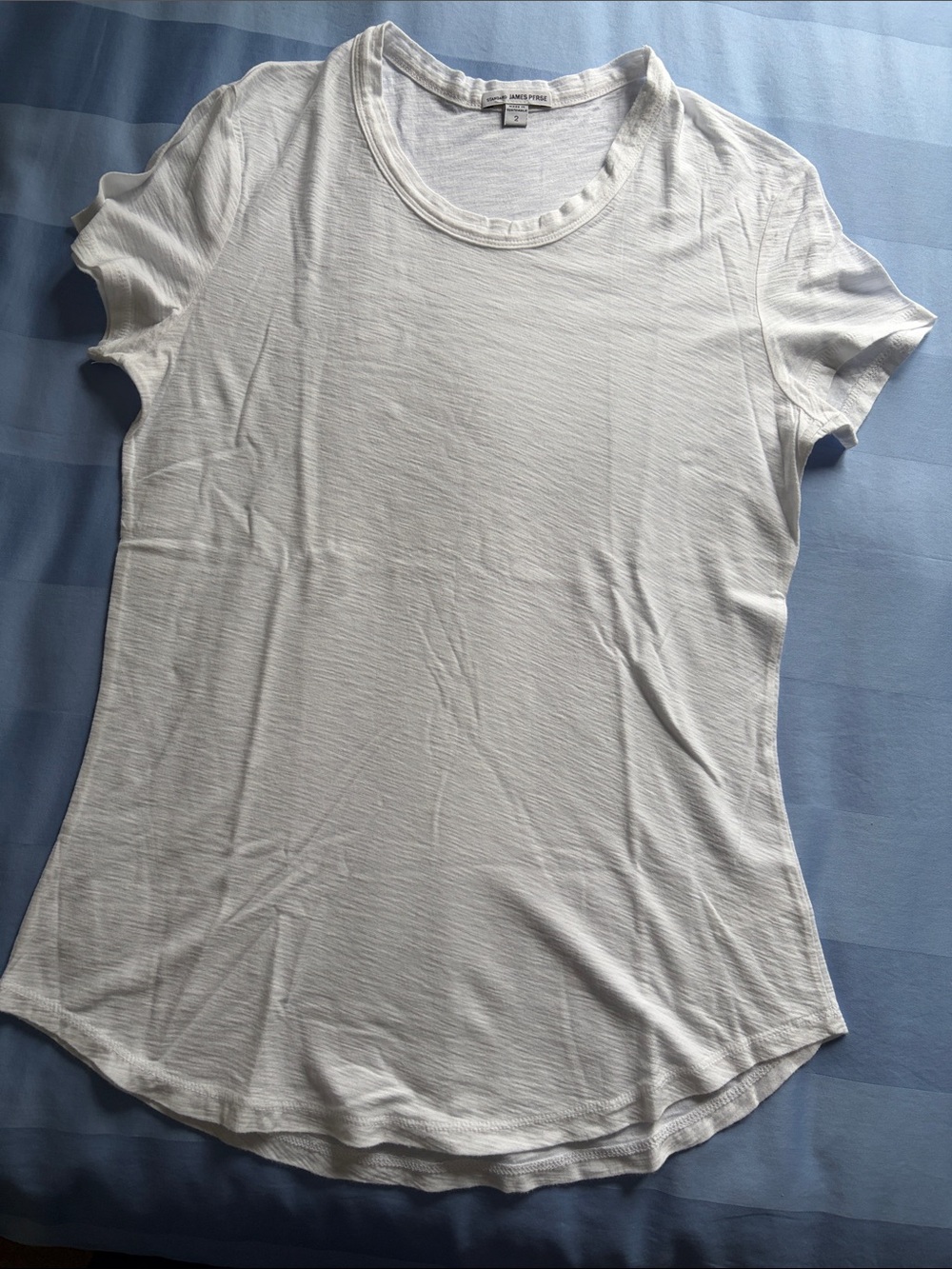 James Perse Size 2Crewneck Women's Tee - White